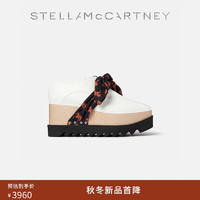 STELLA McCARTNEY 斯特拉·麦卡特尼 [ELYSE]Stella McCartney2023秋季新款印花饰带松糕鞋女士厚底鞋