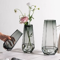 乐之沭 高级感ins风玻璃花瓶透明水养插花瓶鲜花玫瑰百合花客厅摆件欧式