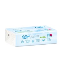 移动专享：CoRou 可心柔 V9润+系列 婴儿纸面巾 自然无香型 110抽 12包