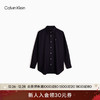 Calvin Klein  Jeans24春季男士刺绣方标休闲通勤牛津纺长袖衬衫J324902 CHW-深海蓝 L