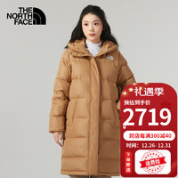 The North Face北面防寒羽绒服女秋冬户外登山服防风保暖700蓬鹅绒长款外套 I0J XL