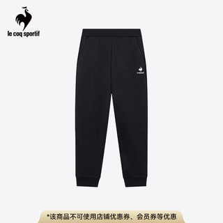 乐卡克（Le coq sportif）法国公鸡新年双旦款男款24三色系列舒适针织运动长裤 黑色/B01 L