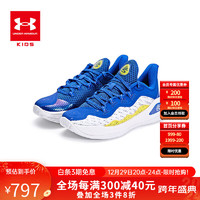 安德玛（Under Armour）童鞋CURRY11秋冬库里11儿童篮球鞋透气舒适轻便男女童运动鞋 白色 -版型偏小 37.5码