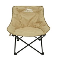 Jeep 吉普 折叠椅便携式露营休闲沙滩椅懒人月亮椅钓鱼凳子舒适久坐导演椅子