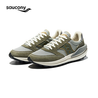 saucony 索康尼 JAZZ RENEW休闲鞋男女复古鞋情侣运动休闲鞋灰绿42.5