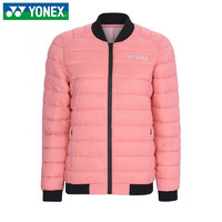 YONEX羽毛球服棉服女款运动修身夹克外套休闲羽毛球外套 290019BCR-726亮红 XL