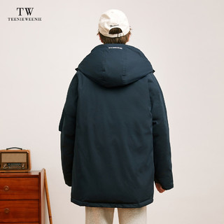 Teenie Weenie Men小熊男装羽绒服加厚防风保暖登山派克服 藏青色 175/L