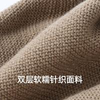 帽子女秋冬高级感大头围针织帽堆堆毛线帽保暖户外冷帽显脸小产妇