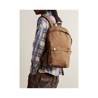 香港潮奢 Visvim 男士Crinkled-Leather Backpack 双肩包