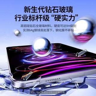 UGREEN 绿联 ipadpro2021钢化膜20/22版高清Air4/5苹果19/18平板mini1/2/3