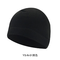 新术 秋冬男女户外抓绒帽运动防寒防风保暖登山骑行滑雪跑步帽子 YS-N-01黑色