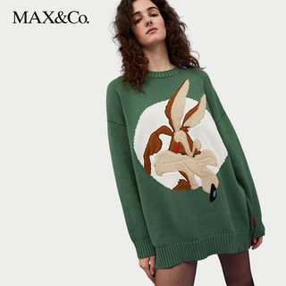 MAX&Co. 麦克斯蔻 &CO.LLABORATION LOONEY TUNES 胶囊系列 女士圆领毛衣 8361024102003 绿色 S