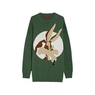 MAX&Co. 麦克斯蔻 &CO.LLABORATION LOONEY TUNES 胶囊系列 女士圆领毛衣 8361024102003 绿色 S