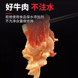 惠寻京东自有品牌 草原原切牛肉片 1kg 炒菜 涮火锅 烧烤肥瘦比约3:7