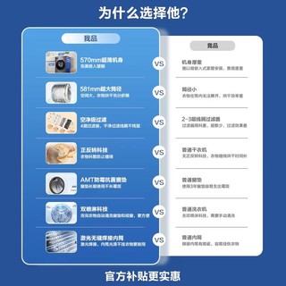 Haier 海尔 洗烘套装10公斤EG100MATE28S+EHG100MATE36SN