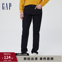 Gap 盖璞 男装秋季水洗修身直筒基本款牛仔裤912032 美式长裤多口袋裤子 深蓝色 30/30