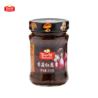 百山祖 香菇红葱酱 调味酱 不辣拌面酱 夹馍酱210g/瓶