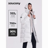 Saucony索康尼冬季长款羽绒服休闲保暖防风男子运动外套防泼水