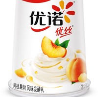 yoplait 优诺 优丝黄桃果粒酸奶风味发酵乳135gx3 低温酸牛奶生鲜