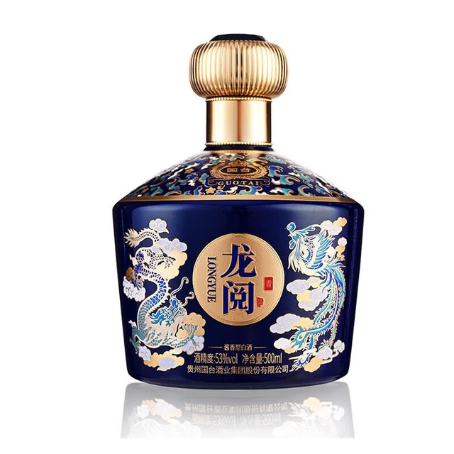 国台青花龙阅53度酱香型白酒500ml 茅台镇高度白酒53度500mL 1瓶