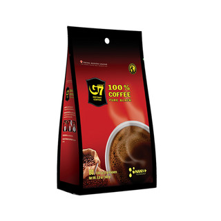 越南中原G7美式纯黑咖啡粉速溶黑咖啡提神160克*2袋
