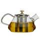 青苹果 玻璃茶壶透明过滤耐热玻璃花茶壶迷你泡茶器功夫茶具壶茶具