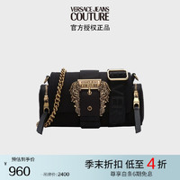 VERSACE 范思哲 Jeans Couture女士单肩斜挎包 黑色