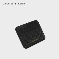 CHARLES & KEITH CHARLES&KEITH;迷你卡包绗缝超薄菱格多卡位钱包女CK6-50680926