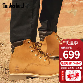 Timberland添柏岚踢不烂大黄靴男鞋户外徒步休闲经典高帮马丁靴37578 37578231/小麦色 43码