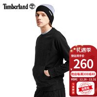 Timberland添柏岚卫衣男 秋冬户外运动毛圈保暖插肩圆领上衣长袖T恤A2D3J A2D3J001/黑色 XS/165