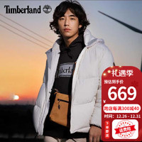 Timberland添柏岚羽绒服男秋冬户外登山服通勤加厚保暖连帽羽绒外套A2G9G A2G9GBH7/白色 3XL/195