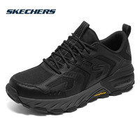 斯凯奇男鞋运动鞋户外减震跑步鞋厚底舒适越野鞋237307C 黑色/炭灰色-BKCC/男款 43.5