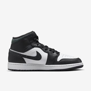 NIKE 耐克 Air Jordan 1 Mid AJ1黑白男子中帮休闲运动鞋 FB9911-001 42.5码