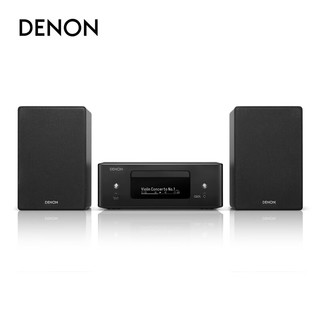 天龙（DENON）RCD-N12+SC-N10套装 HiFi发烧家用音响 USB桌面流媒体CD播放机  黑色