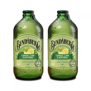 BUNDABERG 宾得宝 进口青柠味果汁气泡水饮料375ml*2