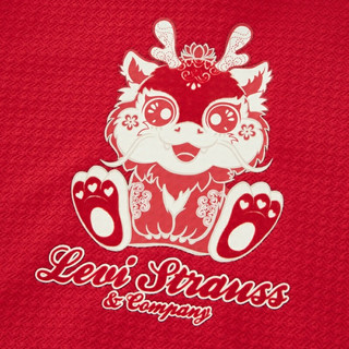 Levi's【龙年】李维斯24春季女连衣裙假两件时尚潮流舒适 红色 7