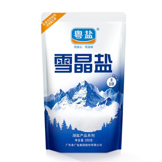 YUEYAN 粤盐 无碘盐 未加碘天然无添加抗结剂食用盐  雪晶湖盐 250g