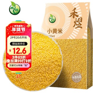 HE YU 禾煜 黄小米1kg（小米粥 小黄米 五谷杂粮 粗粮 米饭伴侣 真空装）