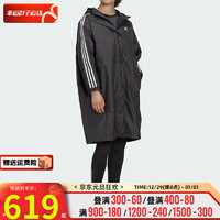 阿迪达斯 （adidas）官网女装棉服 运动服加厚保暖防风潮流连帽棉服 GF0025/ XS