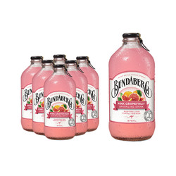 BUNDABERG 宾得宝 澳洲宾得宝粉红葡萄柚6瓶装网红苏打气泡水汽水果汁饮料