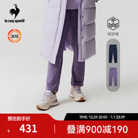 乐卡克（Le coq sportif）法国公鸡女2023骑行系列运动针织加绒长裤运动裤CL-4683234 葡萄紫/PLM L