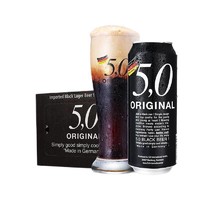 5.0 ORIGINAL 5.0黑啤酒500ml*12听礼盒装 德国原装进口
