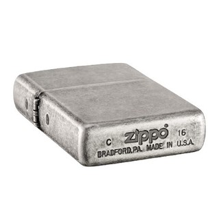 ZIPPO 之宝 打火机 仿古银 仿古电镀121FB  煤油防风火机