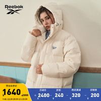 Reebok锐步经典复古时尚梭织保暖长款羽绒夹克 23FRC285UGW2 A/XL