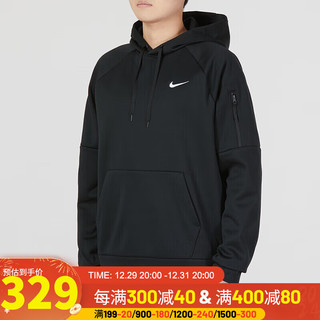 耐克（NIKE）官网卫衣男士季运动服连帽休闲套头衫宽松加绒保暖卫衣 DQ4835-010加绒保暖/黑色 XL(180/96A)