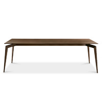 JNLEZI 北欧进口黑胡桃木餐桌Hope新中式实木现代轻奢长方形饭桌