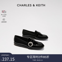 CHARLES & KEITH CHARLES&KEITH23;冬季新款CK1-70580216时尚英伦一脚蹬乐福鞋女鞋
