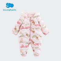 丽婴房 婴儿羽绒连身衣2023冬 浅粉色 59cm/3个月