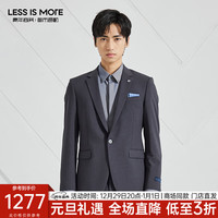 利郎轻时尚男装【双色TR】西服套装男商务西装正装二件套Q3QXF05 铁灰色 195