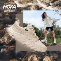 HOKA ONE ONE 男女鞋秋冬ANACAPA LOW GTX低帮户外徒步鞋耐磨减震支撑防水版 蛋酒色/流沙色 38.5